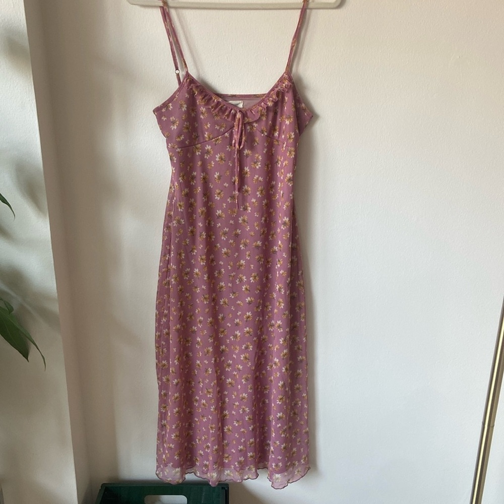 Urban outfitters floral mesh midi dress